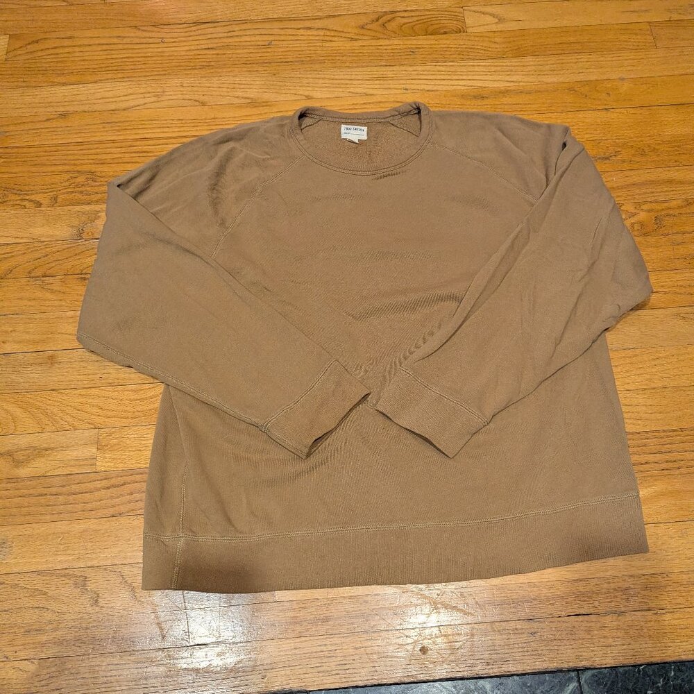 Todd Snyder Khaki / Tan Crew Neck Pullover Sweatshirt / Sweater | XXL